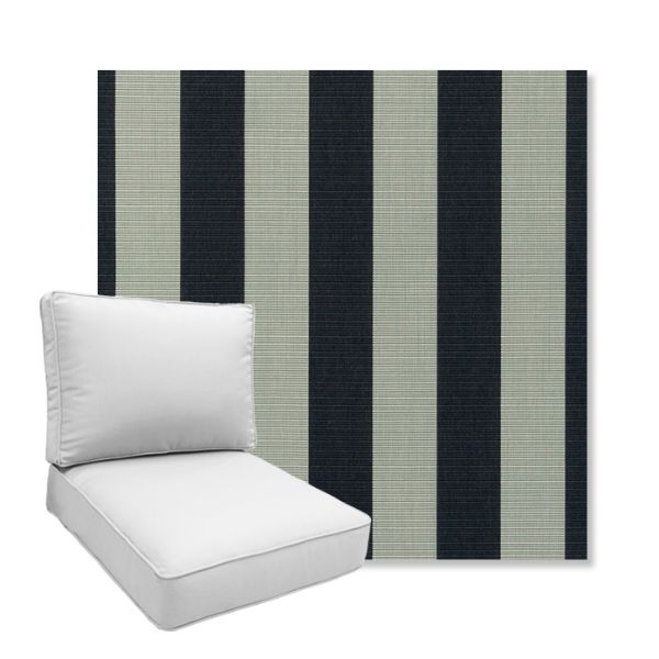 Picture of Expressive Mist | Boxed Deep Seating Patio Chair Cushion – Sunbrella© Fabric