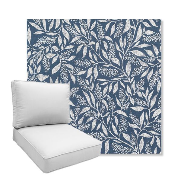 Picture of Exquisite Indigo | Boxed Deep Seating Patio Chair Cushion – Sunbrella© Fabric
