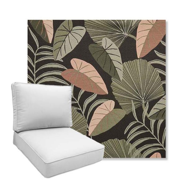 Picture of Fernie Midnight Garden | Boxed Deep Seating Patio Chair Cushion – Sunbrella© Fabric