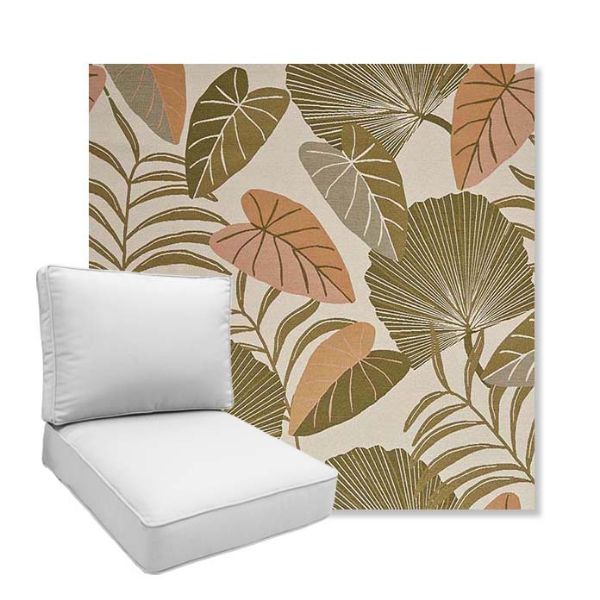 Picture of Fernie Mimosa | Boxed Deep Seating Patio Chair Cushion – Sunbrella© Fabric