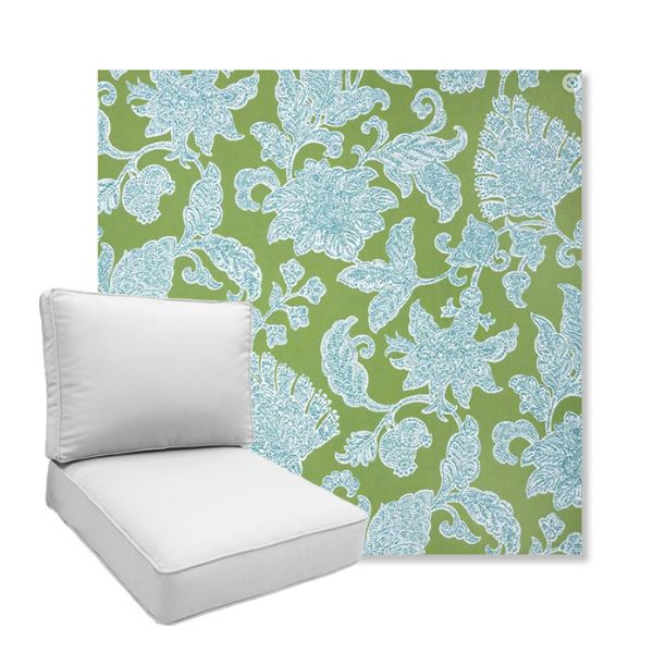 Picture of Floral Song Spring | Boxed Deep Seating Patio Chair Cushion – Sunbrella© Fabric