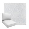 Picture of Frond Sky | Boxed Deep Seating Patio Chair Cushion – Sunbrella© Fabric