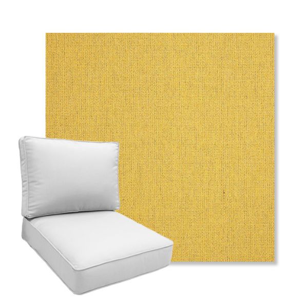 Picture of Heritage Dijon | Boxed Deep Seating Patio Chair Cushion – Sunbrella© Fabric