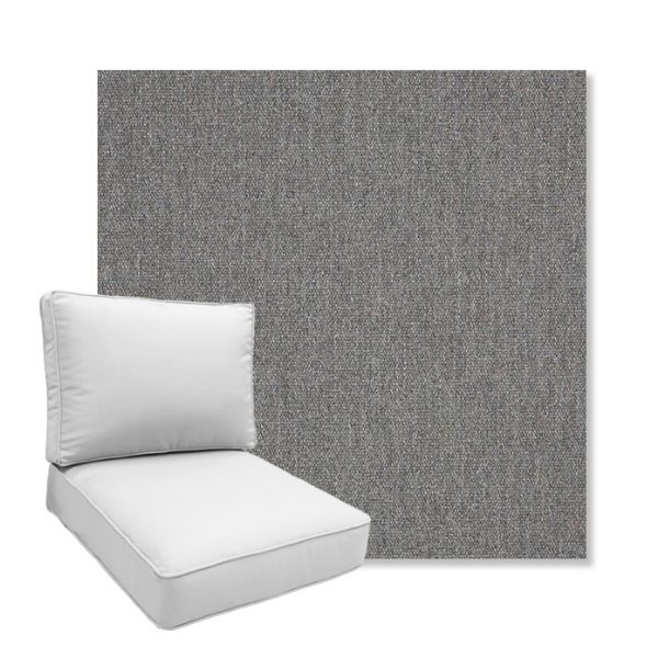 Picture of Heritage Slate | Boxed Deep Seating Patio Chair Cushion – Sunbrella© Fabric