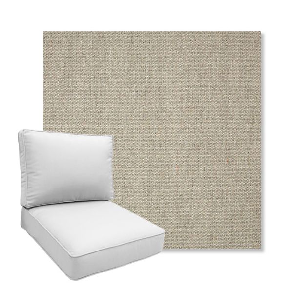 Picture of Heritage Smoke | Boxed Deep Seating Patio Chair Cushion – Sunbrella© Fabric