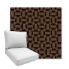 Picture of Hoopla Cola | Boxed Deep Seating Patio Chair Cushion – Sunbrella© Fabric