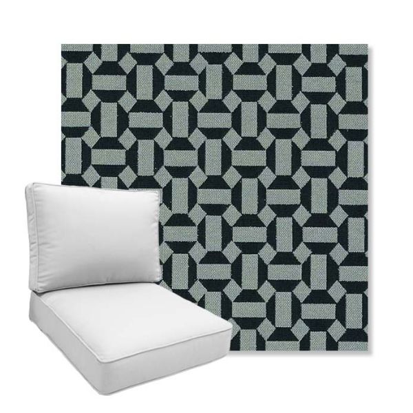 Picture of Hoopla Plume | Boxed Deep Seating Patio Chair Cushion – Sunbrella© Fabric