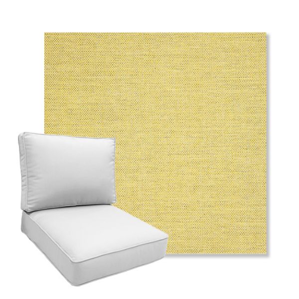 Picture of Idol Canary | Boxed Deep Seating Patio Chair Cushion – Sunbrella© Fabric