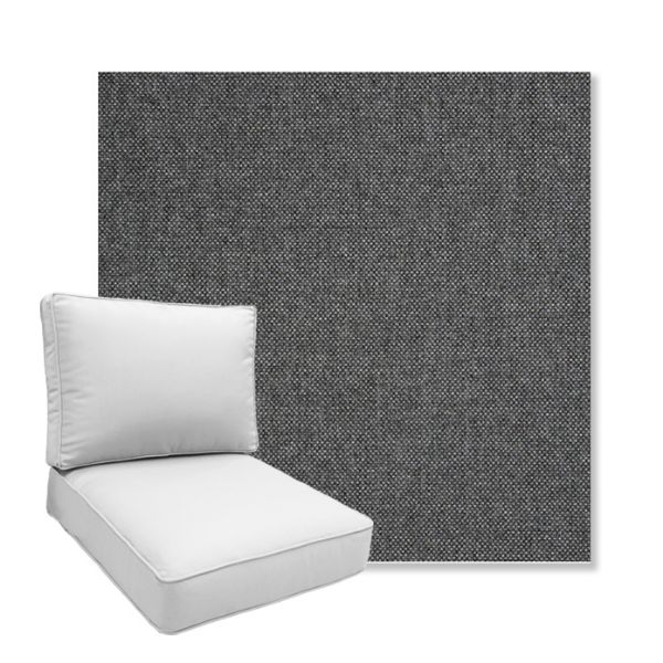 Picture of Idol Slate | Boxed Deep Seating Patio Chair Cushion – Sunbrella© Fabric