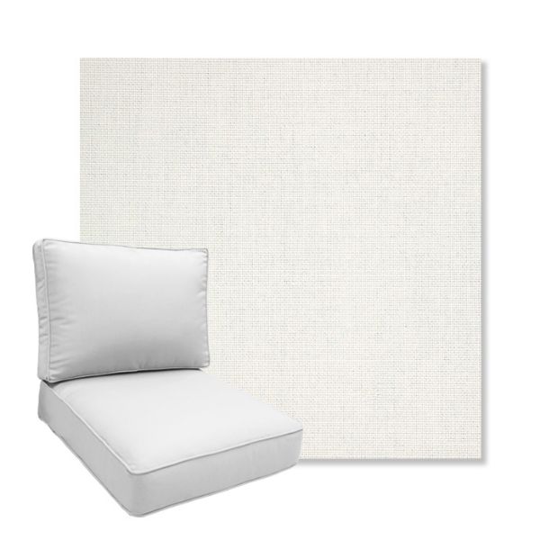 Picture of Idol Snow | Boxed Deep Seating Patio Chair Cushion – Sunbrella© Fabric