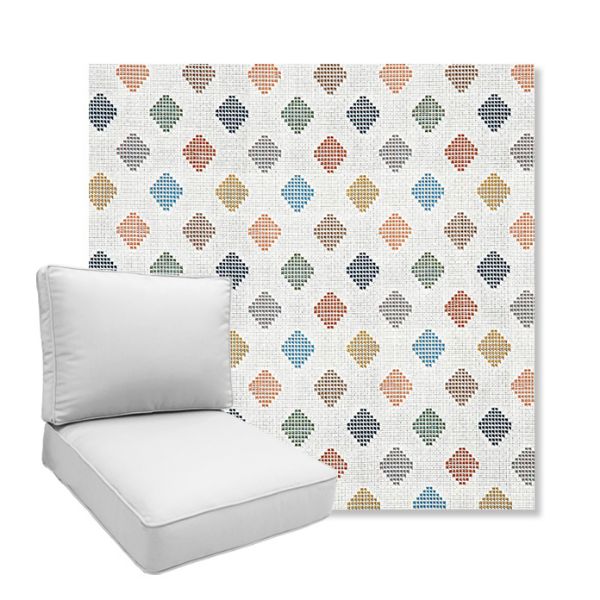 Picture of Infused Gem | Boxed Deep Seating Patio Chair Cushion – Sunbrella© Fabric