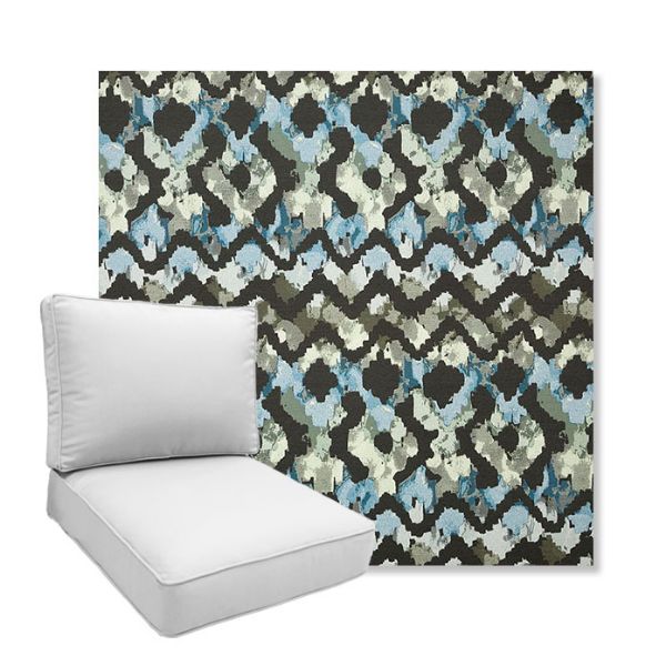 Picture of Inga Green Tea | Boxed Deep Seating Patio Chair Cushion – Sunbrella© Fabric