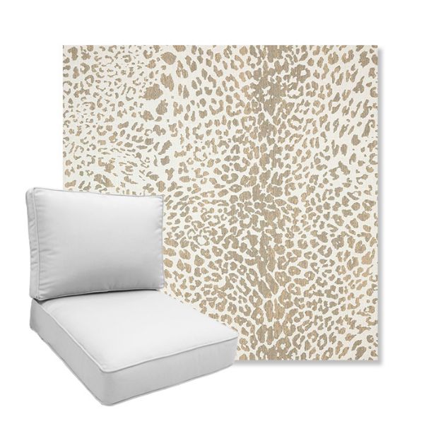 Picture of Instinct Dune | Boxed Deep Seating Patio Chair Cushion – Sunbrella© Fabric
