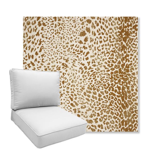 Picture of Instinct Toffee | Boxed Deep Seating Patio Chair Cushion – Sunbrella© Fabric