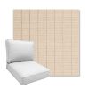 Picture of Kaia Wheat | Boxed Deep Seating Patio Chair Cushion – Sunbrella© Fabric