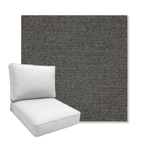 Picture of Kudos Carbon | Boxed Deep Seating Patio Chair Cushion – Sunbrella© Fabric