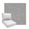 Picture of Kudos Newsprint | Boxed Deep Seating Patio Chair Cushion – Sunbrella© Fabric