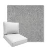 Picture of Leaf Structure Slate | Boxed Deep Seating Patio Chair Cushion – Sunbrella© Fabric