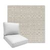 Picture of Linen Silver | Boxed Deep Seating Patio Chair Cushion – Sunbrella© Fabric