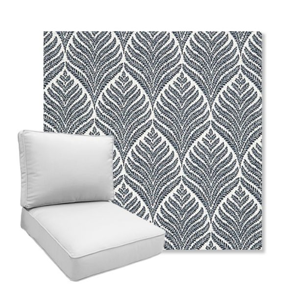 Picture of Linnaeus Indigo | Boxed Deep Seating Patio Chair Cushion – Sunbrella© Fabric