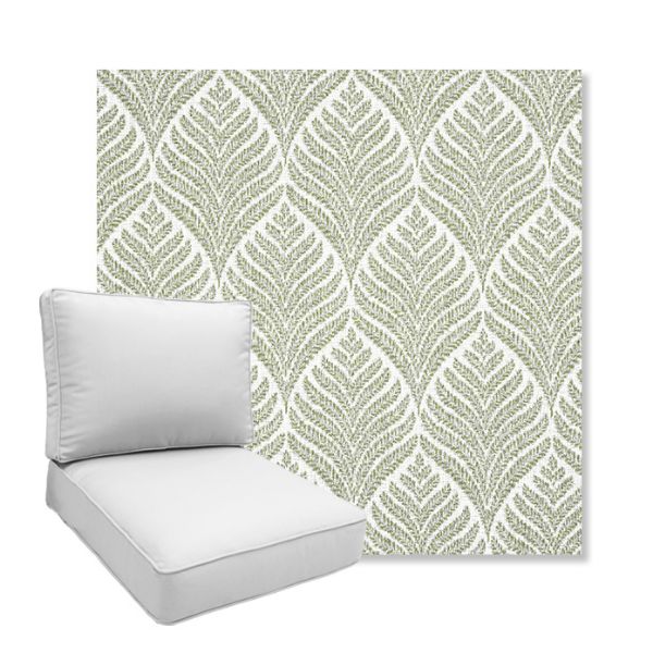 Picture of Linnaeus Spring | Boxed Deep Seating Patio Chair Cushion – Sunbrella© Fabric