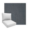 Picture of Linville Indigo | Boxed Deep Seating Patio Chair Cushion – Sunbrella© Fabric