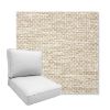 Picture of Litchfield Sand | Boxed Deep Seating Patio Chair Cushion – Sunbrella© Fabric