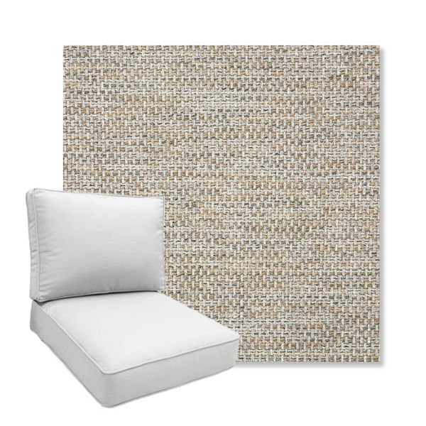 Picture of Mainstreet Dove | Boxed Deep Seating Patio Chair Cushion – Sunbrella© Fabric