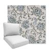 Picture of Martha Floral Periwinkle | Boxed Deep Seating Patio Chair Cushion – Sunbrella© Fabric