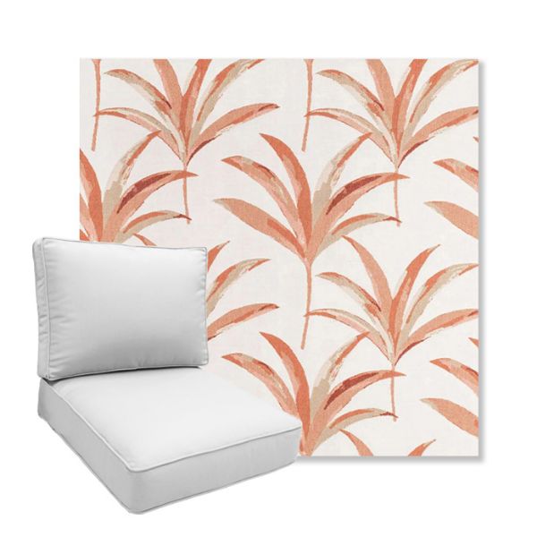 Picture of Martinique Mango | Boxed Deep Seating Patio Chair Cushion – Sunbrella© Fabric