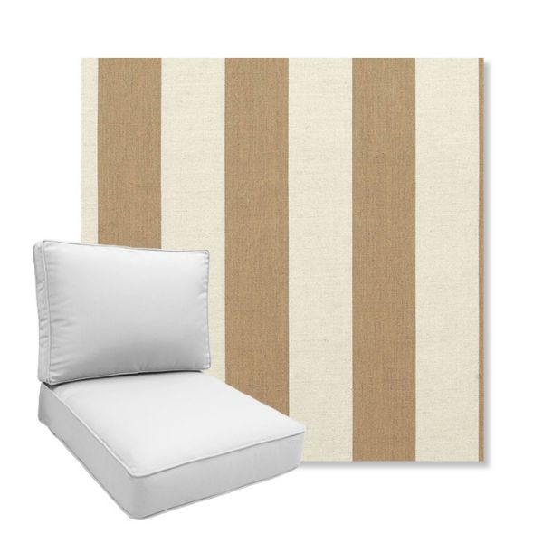 Picture of Maxim Heather Beige | Boxed Deep Seating Patio Chair Cushion – Sunbrella© Fabric