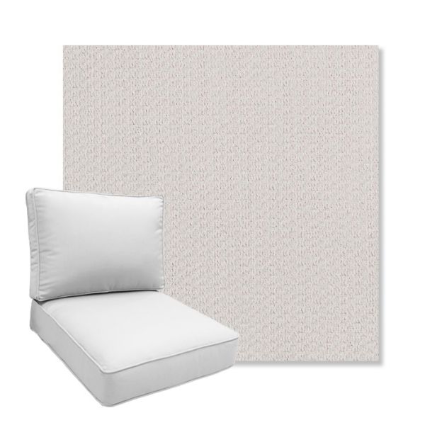 Picture of Metamorphic Snow | Boxed Deep Seating Patio Chair Cushion – Sunbrella© Fabric