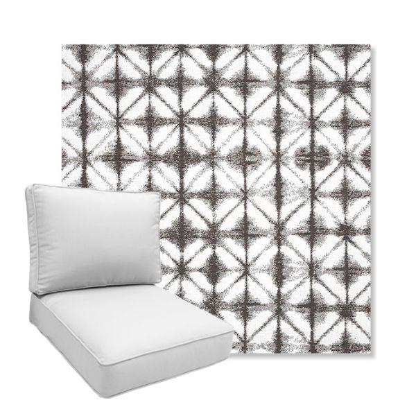 Picture of Midori Stone | Boxed Deep Seating Patio Chair Cushion – Sunbrella© Fabric