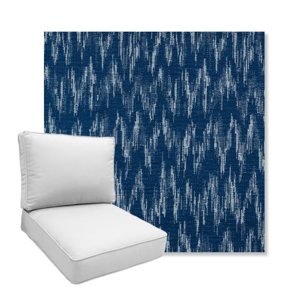 Picture of Mountains Lagoon | Boxed Deep Seating Patio Chair Cushion – Sunbrella© Fabric