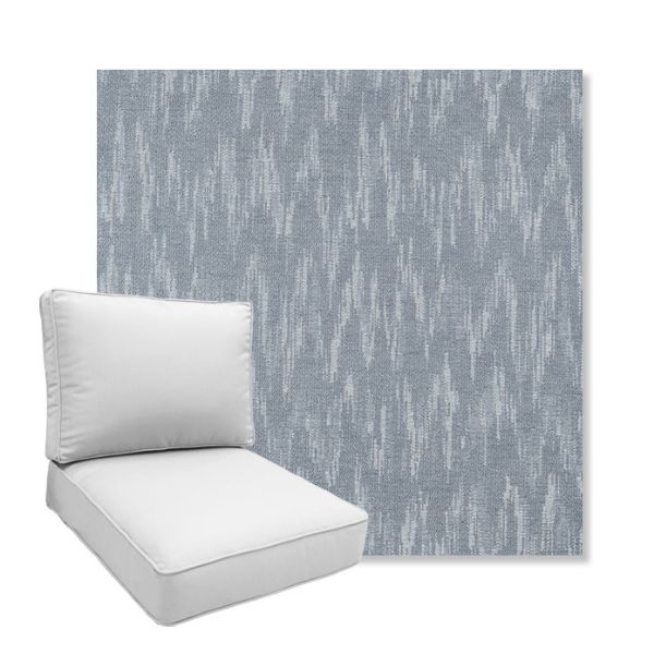 Picture of Mountains Slate | Boxed Deep Seating Patio Chair Cushion – Sunbrella© Fabric