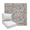 Picture of Namibia Grey | Boxed Deep Seating Patio Chair Cushion – Sunbrella© Fabric