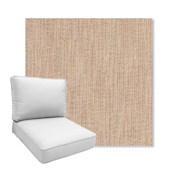 Picture of Nova Sandy | Boxed Deep Seating Patio Chair Cushion – Sunbrella© Fabric