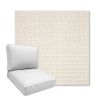Picture of Nurture White | Boxed Deep Seating Patio Chair Cushion – Sunbrella© Fabric