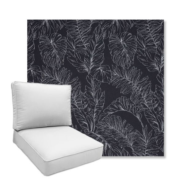 Picture of Palma Bahama | Boxed Deep Seating Patio Chair Cushion – Sunbrella© Fabric