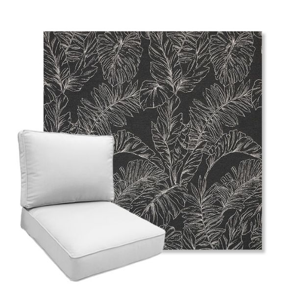 Picture of Palma Shadow | Boxed Deep Seating Patio Chair Cushion – Sunbrella© Fabric