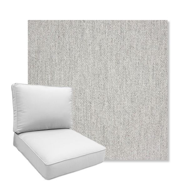 Picture of Pashmina Fog | Boxed Deep Seating Patio Chair Cushion – Sunbrella© Fabric