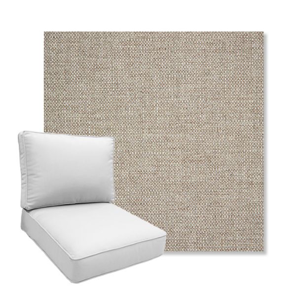 Picture of Piazza Burlap | Boxed Deep Seating Patio Chair Cushion – Sunbrella© Fabric
