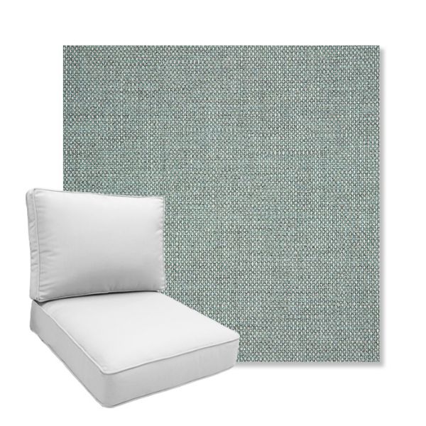 Picture of Piazza Mist | Boxed Deep Seating Patio Chair Cushion – Sunbrella© Fabric