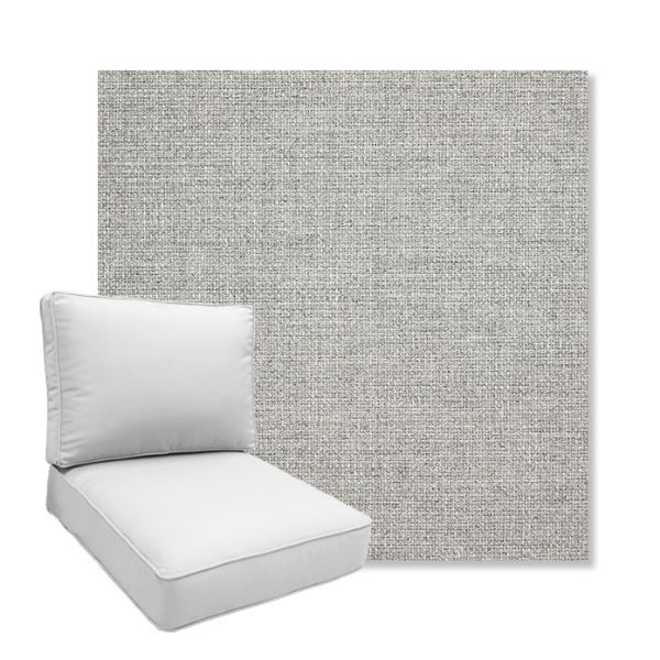 Picture of Piazza Pebble | Boxed Deep Seating Patio Chair Cushion – Sunbrella© Fabric