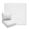 Picture of Piazza White | Boxed Deep Seating Patio Chair Cushion – Sunbrella© Fabric