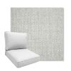 Picture of Pique Cloud | Boxed Deep Seating Patio Chair Cushion – Sunbrella© Fabric