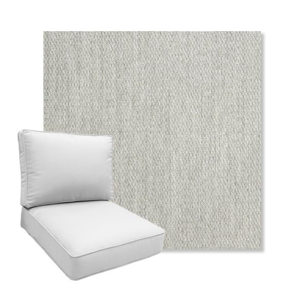 Picture of Pique Gravel | Boxed Deep Seating Patio Chair Cushion – Sunbrella© Fabric