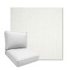 Picture of Pique Salt | Boxed Deep Seating Patio Chair Cushion – Sunbrella© Fabric