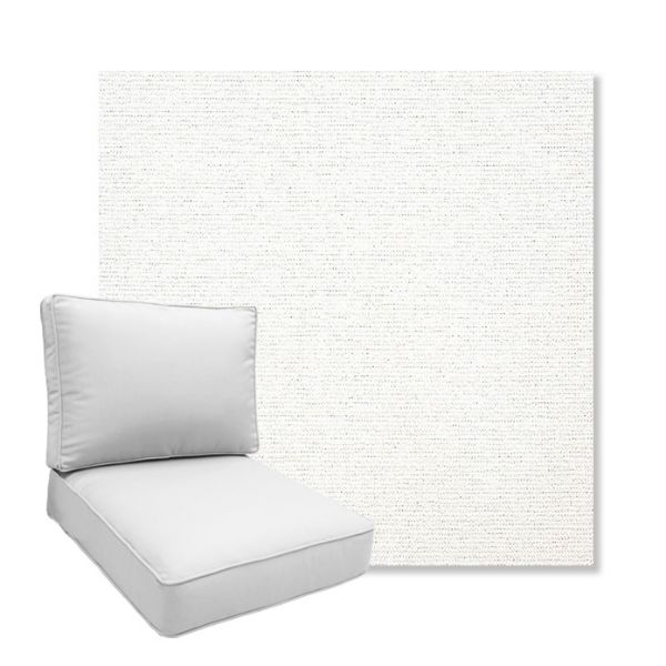 Picture of Platform Salt | Boxed Deep Seating Patio Chair Cushion – Sunbrella© Fabric