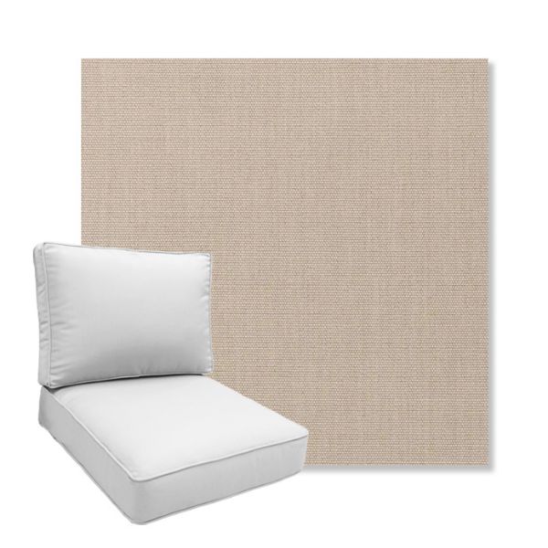 Picture of Play Oat | Boxed Deep Seating Patio Chair Cushion – Sunbrella© Fabric